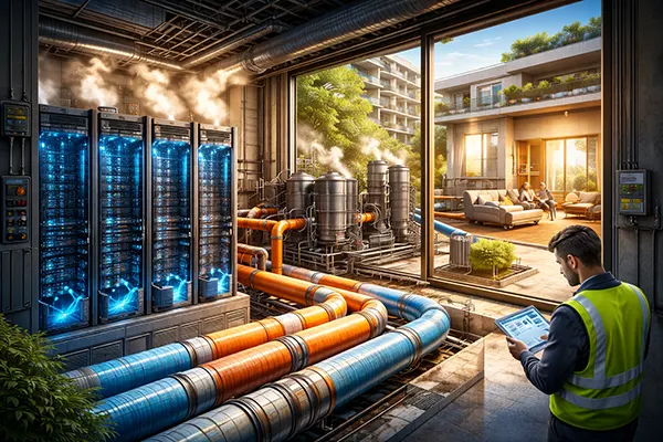 Liquid cooled server rack